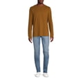 thumbnail image 3 of George Men's Crewneck Tees with Long Sleeves, 3-Pack, 3 of 5