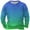 Blue, variant on ohmzyzo Mens Long Sleeve Sweatshirts Casual Gradient Color Loose Pullover Tops Fall Fashion Graphic Athletic Shirts Army Green L