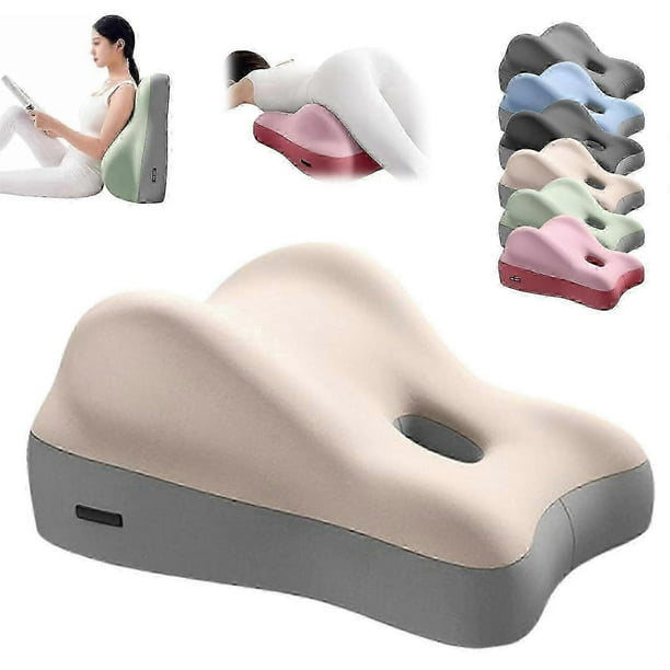 Ergonomic Multi-Positional Wedge Pillow Thicken Memory Foam Body Pillow Cushion for Bed Reading Relaxing Back Pain Relief