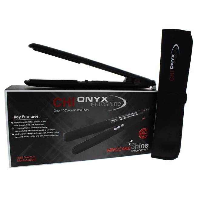 Onyx Euroshine 1\'\' Flat Iron (Chi) CHI Onyx Euroshine 1″ Hairstyling Iron ceramic hair  main image 3