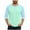 Green, variant on CQONEPT Big and Tall Tunic Tops for Mens Button Crewneck Pullover Tops Long Sleeve Shirts Color Block Clothes Gray 2XL