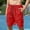 Red, variant on Gspmoly Mens Athletic Shorts, Mens Casual Beach Work Casual Men Short Trouser Shorts Pants Mens Gym Shorts Deals Red S