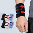 thumbnail image 6 of RUISINERY Sport Wrist Band Absorbent Sweatband Wrist Sweatbands for Women Men Kid Tennis Soccer Basketball Running Gym Fitness, 6 of 8