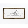 Wash Your Worries Away 10x20 | Bathroom Decor | Bathroom Signs ...
