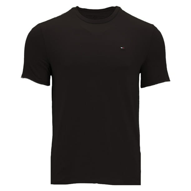 Tommy Men's T-Shirt Crewneck Short Casual Core Essential Tee, Black ,XL Walmart.com