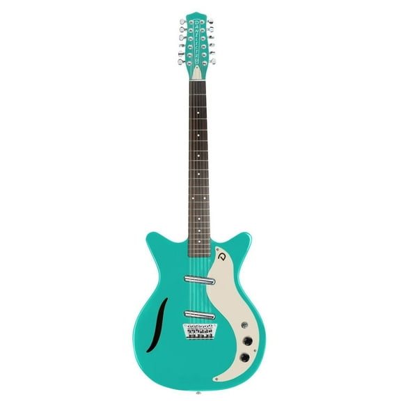 Danelectro '59 Vintage 12-String Electric Guitar in Dark Aqua Blue Finish