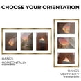 thumbnail image 4 of Metallic Gold Bronze Finish Collage Frame - White Mat, Holds Three 5x7 Photos , UV Resistant, 4 of 8