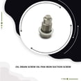 thumbnail image 3 of Scienceny Tornillos universales para cárter de aceite de motor, pernos de drenaje de Metal para vehículos con arandela, actualización de Type4 NO4, 3 of 6