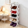 thumbnail image 2 of Sentmoon Narrow Shoe Rack Wall Shoe Rack News Thickened and Widened Corner Simples Shoe Rack Small Size Easy To Install Removable Washable Storage Shoe Cabinet for Shoes and Boots, 2 of 7