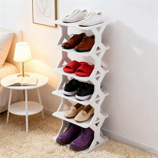 News Thickened And Widened Corner Simples Shoe Rack Small Size Easy To Install Removable Washable Storage Shoe Cabinet