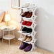 thumbnail image 1 of Space Saving Corner Shoe Rack Plastic Organizer for Entryway Storage Cabinet 1-Piece, 1 of 6