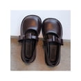 thumbnail image 4 of Woobling Kids Mary Jane Flat Flats Low Top Dress Shoes Casual Leather Shoe Party Cute Round Toe Loafers Brown 12C, 4 of 8