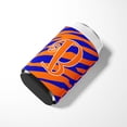 thumbnail image 3 of Letter B Initial Tiger Stripe Blue and Orange Can or Bottle Hugger, 3 of 5