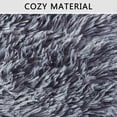 thumbnail image 6 of 18"X 18" Shaggy Plush FauxPillow CoversSoft Soild Decorative Pillow Cushion Case for Bed Couch, Grey Ombre,2 Pack, 6 of 9