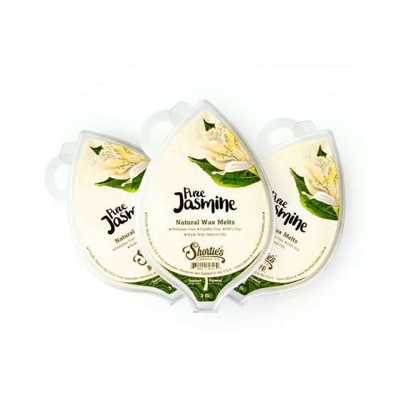 Jasmine Soy Wax Melts 3 Pack - All Natural   Essential Oils   Phthalate Free - Shortie's Candle Company