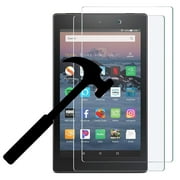 (2 Pack) 2018 Amazon Fire HD 8 Screen Protector, EpicGadget For 8th Generation Fire HD 8 inch tablet HD Clear Anti Bubble Anti Fingerprint Anti Scratch 9H Hardness Tempered Glass Screen Protector