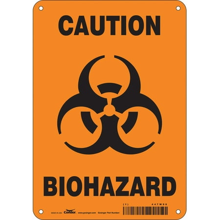 

Condor Safety Sign 10 inx7 in Aluminum 447W96 447W96 ZO-G6048590