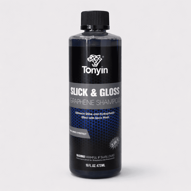 Tonyin Slick & Gloss Shampoo de Grafeno para Auto 473 ml | Limpia, Abrillanta y Protege la Pintura | Detailing Automotriz