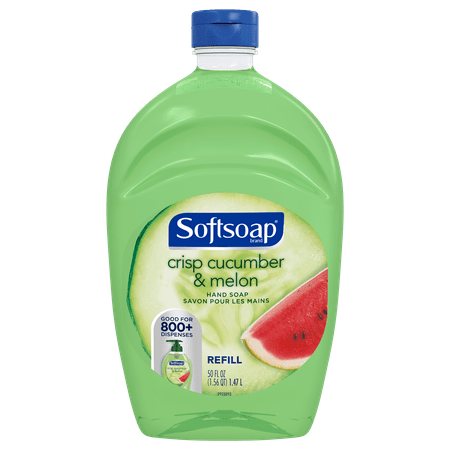 (2 pack) Softsoap Liquid Hand Soap Refill, Crisp Cucumber and Melon, 50 (Best Natural Liquid Hand Soap)