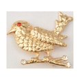 thumbnail image 2 of Broche De Animal De Pájaro De Cristal Vintage Regalo De Joyería Para Hombres Mujeres Niños-oro, 2 of 9