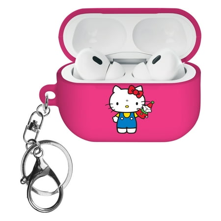 Sanrio AirPods Pro 2 Case Key Ring Keychain Holder Strap Hole Hard AirPods Pro 2nd Generation 2022 Cover - Hello Kitty Doll