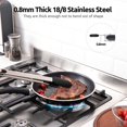 thumbnail image 3 of 600°F Heat Resistant Kitchen Tongs: U-Taste 16in Silicone Cooking Tong with Firm Sealed Non Stick Rubber Tips & Silicon Coated 18/8 Stainless Steel Handle & Smooth Lock for Serving Grill(Black), 3 of 10