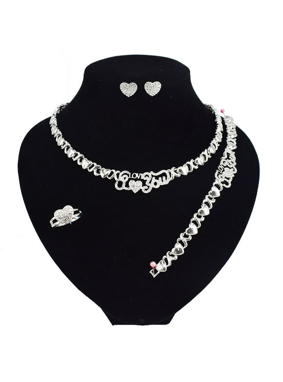 Xoxo Necklace And Bracelet Set
