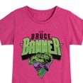 thumbnail image 3 of Marvel Hulk - Bruce Banner - Toddler And Youth Girls Fitted Short Sleeve Graphic T-Shirt, 3 of 5