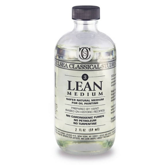 Chelsea Classical Studio Medium Clarified Lavender Lean Medium - For Lean Painting Techniques Increasing Adhesion, Drying Time, and Gloss - [2 oz. Bottle]
