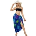 thumbnail image 2 of HAPPY BAY Women's Wraps Summer Long Pareos Vacation Skirt Bathing Suit Cover-Up Beach Dress Bikini Sarong Swimwear for Women One Size Fish, Blue, 2 of 3
