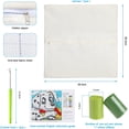 thumbnail image 6 of Latch Hook Complete Cushion Cover Kit, DIY Latch Hook Kits for Adults Carpet Cushion Crocheting Pillowcase Rug Sewing Craft Kit Creative Gift for Home Sofa Furniture 43×43cm/17*17in, 6 of 6