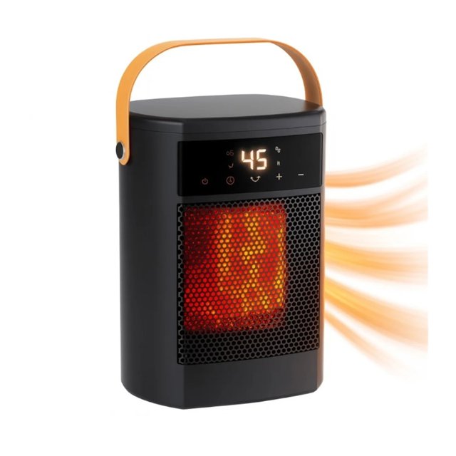 Portable Ceramic Heater Mini Room Heater With Thermostat Quiet Desk Heater For Home Office ,Fast Heating
