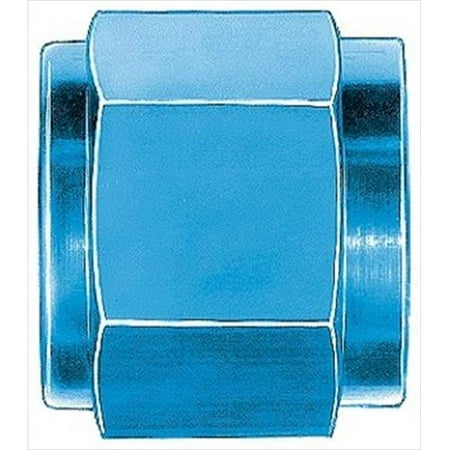 Anodized Aluminum Prop Nut - AEROQUIP FCM3675 Blue Anodized Aluminum -06An Tube Nuts