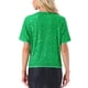 thumbnail image 3 of Camisa de lentejuelas INSPIRE CHIC para mujer, blusa brillante de manga dolman oversize, XS verde, 3 of 5