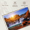 thumbnail image 6 of Elephant Stock Krka National Park Waterfall Wall Art - Horizontal Canvas Wall Art - Living Room Wall Decor - Nature Canvas - Gray And Orange Decor - 51" x 34", 6 of 8
