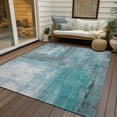 thumbnail image 6 of Addison Rugs Chantille Indoor/Outdoor Transitional Abstract Teal Washable Rectangle Rug, 10' x 14', 6 of 6