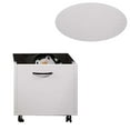 thumbnail image 6 of 20 Inch Multipurpose Storage Box with Caster Wheels Set of 2 White, 6 of 7