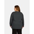 thumbnail image 3 of Terra & Sky Women's Plus Size Sweatshirt with Long Sleeves, Sizes 0X-4X, 3 of 4