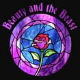 thumbnail image 2 of Junior's Beauty and the Beast Stained Glass Rose  Racerback Tank Top, 2 of 5