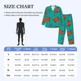 thumbnail image 4 of Naloa Colorful Crab Men’s Pajamas Set - Long Sleeve Button Down Sleep Shirt and Pajama Bottoms Sleepwear Set-XX-Large, 4 of 7