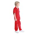 thumbnail image 3 of Toptie Boy's Coverall Child's Mechanic Halloween Costume Jumpsuit Short Sleeve-Red-9/10Y, 3 of 7