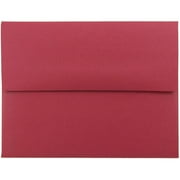 JAM Paper & Envelope A2 Envelopes, 4 3/8 x 5 3/4, Red Metallic, 25/Pack