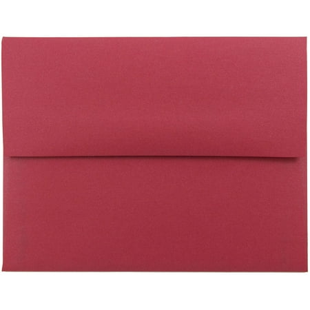 UPC: 0701936230119 | JAM Paper & Envelope A2 Envelopes  4 3/8 x 5 3/4  Red Metallic  250/Pack