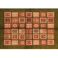 thumbnail image 1 of Ahgly Company Indoor Rectangle Abstract Orange Modern Area Rugs, 7' x 9', 1 of 4