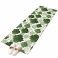 thumbnail image 2 of 2x6 Washable Runner Rug, Sage Green Moroccan Non-Slip Hallway Runner for Entryway Kitchen Bedroom, Abstract Gradient Gold Green Geometric Indoor Carpet Runner Floor Mat, 2 of 9