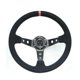 thumbnail image 1 of Spsld Refitting Racing 14 Inch 350mm Deep Concave Drift Steering Wheel / Suede Steering Wheel, 1 of 1