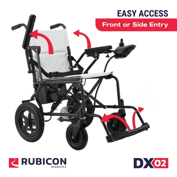 Lightweight Foldable Electric Wheelchair for Seniors, 500W Motor Power, ONLY 40LBS