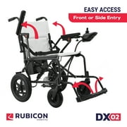 Lightweight Foldable Electric Wheelchair for Seniors, 500W Motor Power, ONLY 40LBS