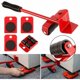 thumbnail image 1 of Dinheiro Kit para mover muebles pesados sin esfuerzo, mueve muebles con ruedas, kit de palanca y carro para muebles, 1 barra de elevación y 4 ruedas móviles, hasta 400 kg, 1 of 5