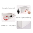 thumbnail image 3 of Boat Pontoon Yacht Storage Compartment, Multifunctional Durable Standard Lightweight Lockable ABS Locking Plastic Glove Box, Spacious with Concealed Button Lock, 3 of 7